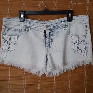 Denim shorts